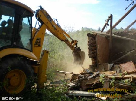 Стоимость сноса загородного дома компанией 