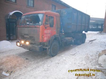 Вывоз мусора в условиях реконструкции (Фото часть 2)