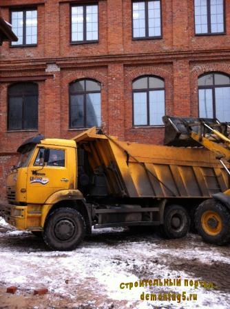 Вывоз мусора в условиях реконструкции (Фото часть 1)